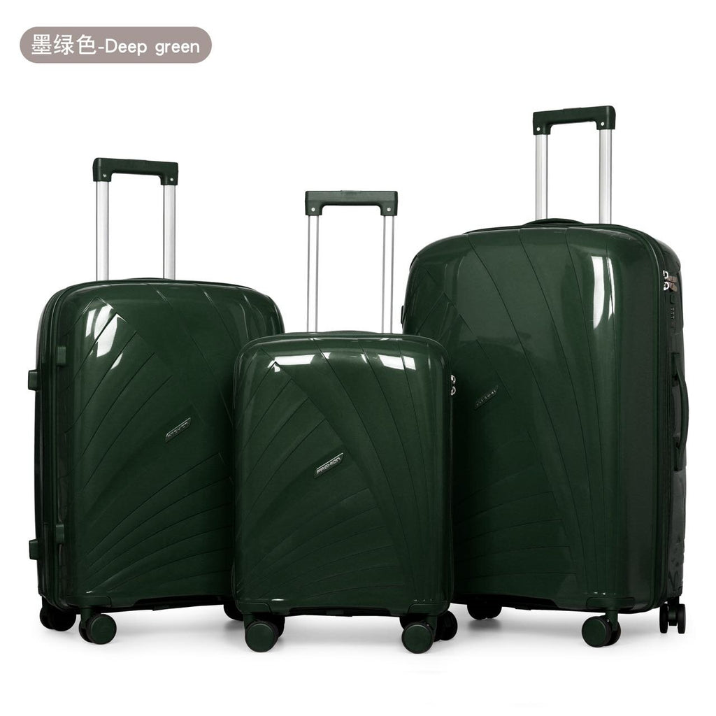 20‑28 Inch PP Hard Shell Luggage Suitcase Spinner Wheels Travel Trolley Case