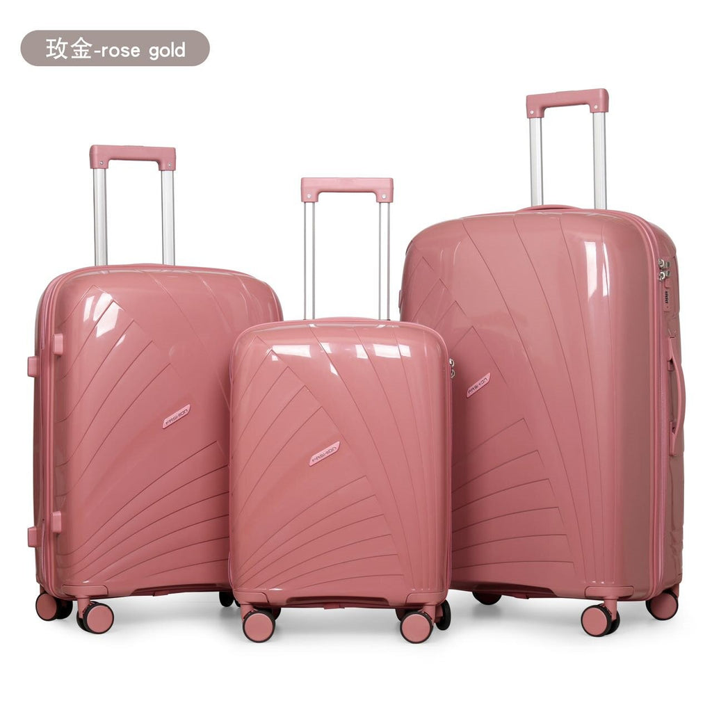 20‑28 Inch PP Hard Shell Luggage Suitcase Spinner Wheels Travel Trolley Case