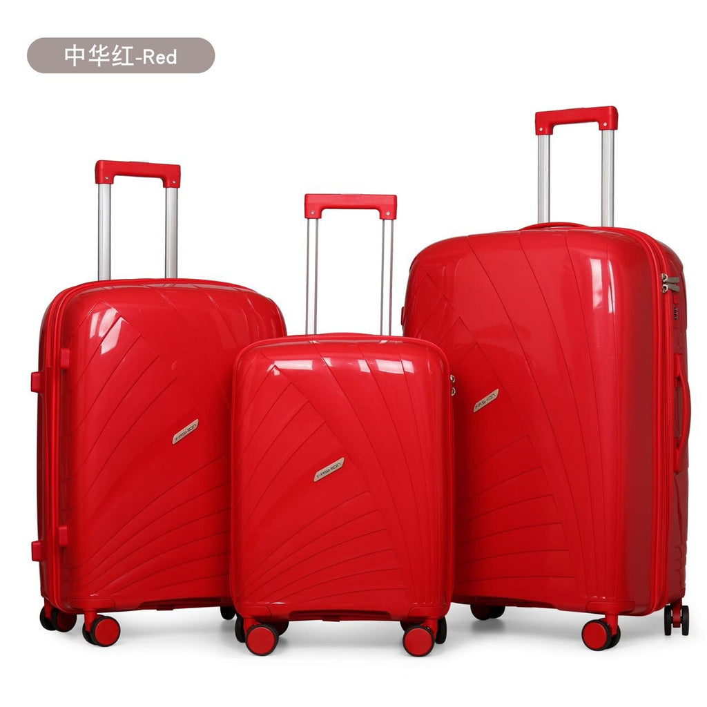 20‑28 Inch PP Hard Shell Luggage Suitcase Spinner Wheels Travel Trolley Case