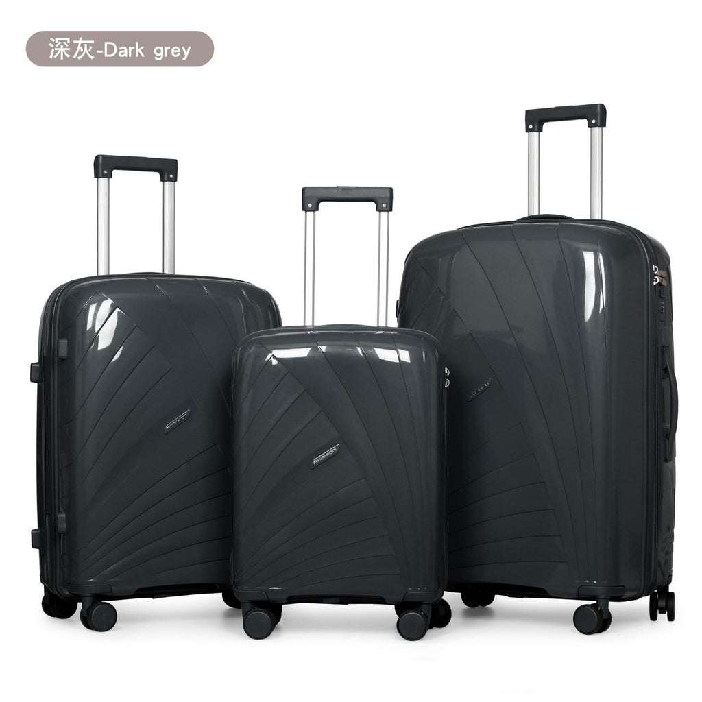 20‑28 Inch PP Hard Shell Luggage Suitcase Spinner Wheels Travel Trolley Case